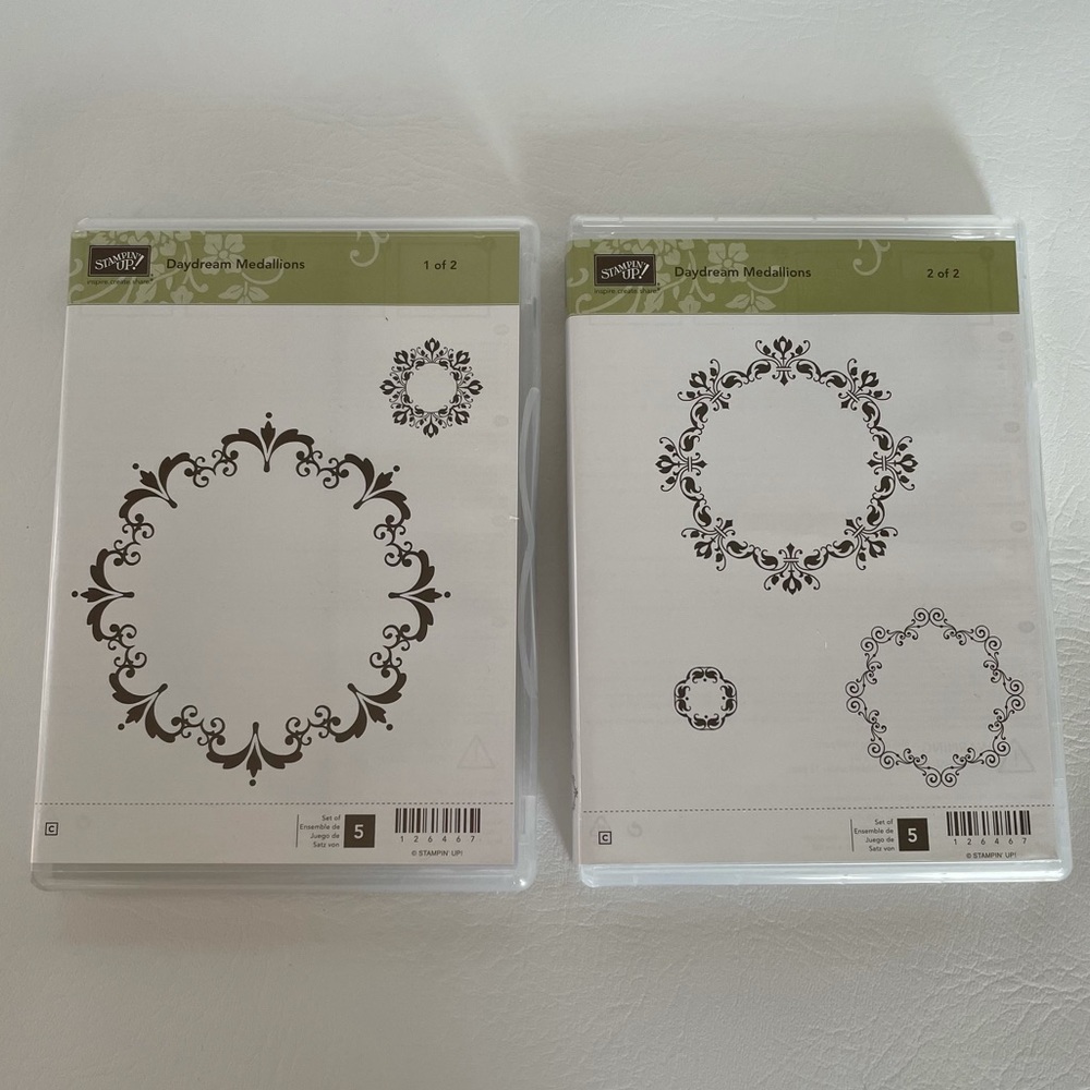 Stampin Up Daydream Medallions Stamp Frames Set of 5